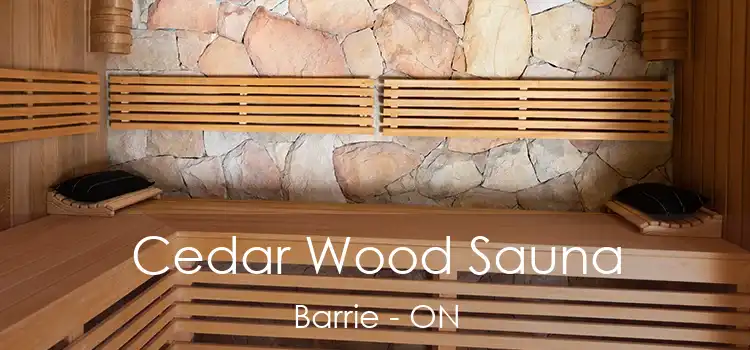  Cedar Wood Sauna Barrie - ON