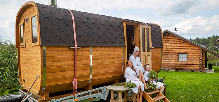 Residential Outdoor Cabin Sauna Construction in Barrie, Ontario