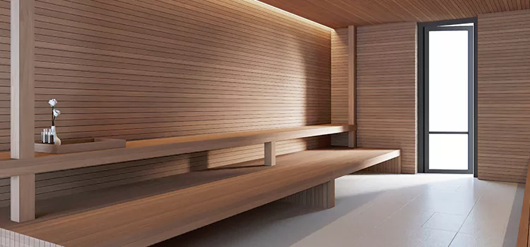 Spruce Wood Sauna Maintenance in Barrie, ON