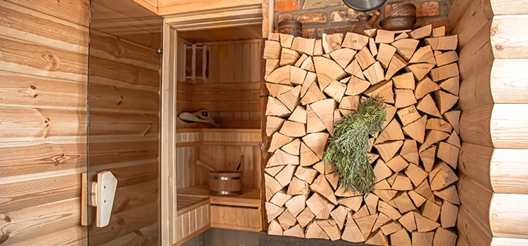 Eucalyptus Wood Sauna Walls Repair And Installation in Barrie, ON