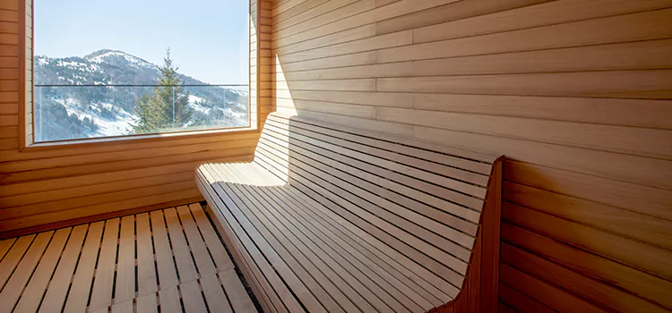 Luxury Pine Wood Sauna Restoration and Refurbishment in Barrie, ON