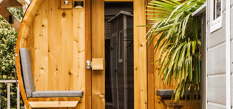 Wood-fired Outdoor Residential Sauna Installation in Barrie, Ontario