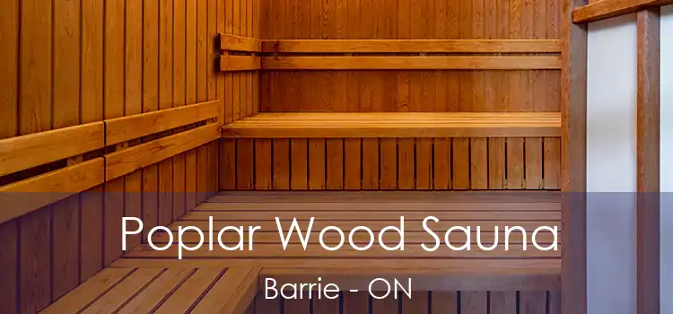  Poplar Wood Sauna Barrie - ON