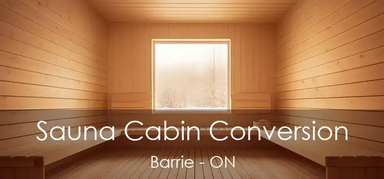  Sauna Cabin Conversion Barrie - ON