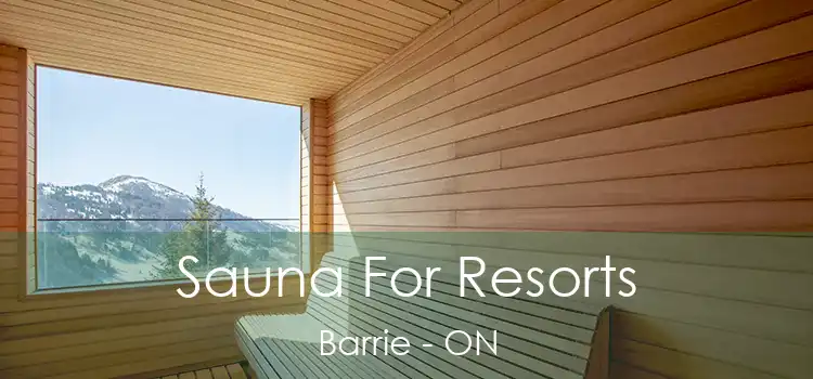  Sauna For Resorts Barrie - ON