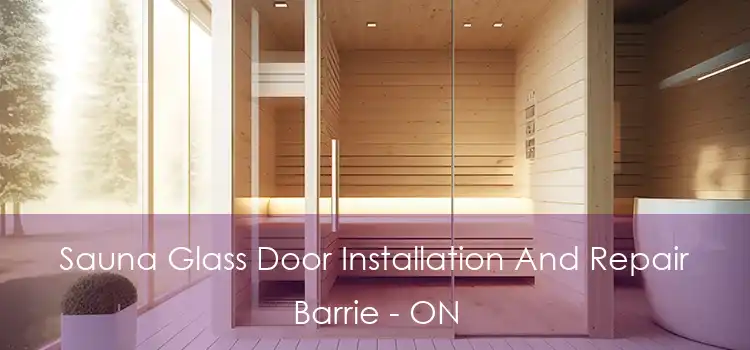  Sauna Glass Door Installation And Repair Barrie - ON